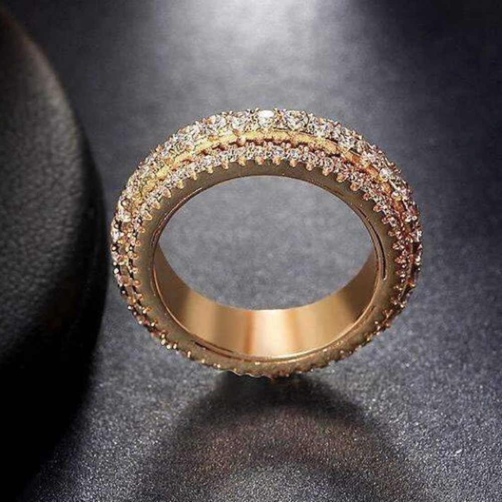 Gold infinity stacking ring - Picture 4 of 6